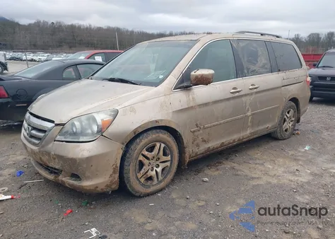 2006 Honda Odyssey Ex из США, поврежденный, VIN 5FNRL38466B423442